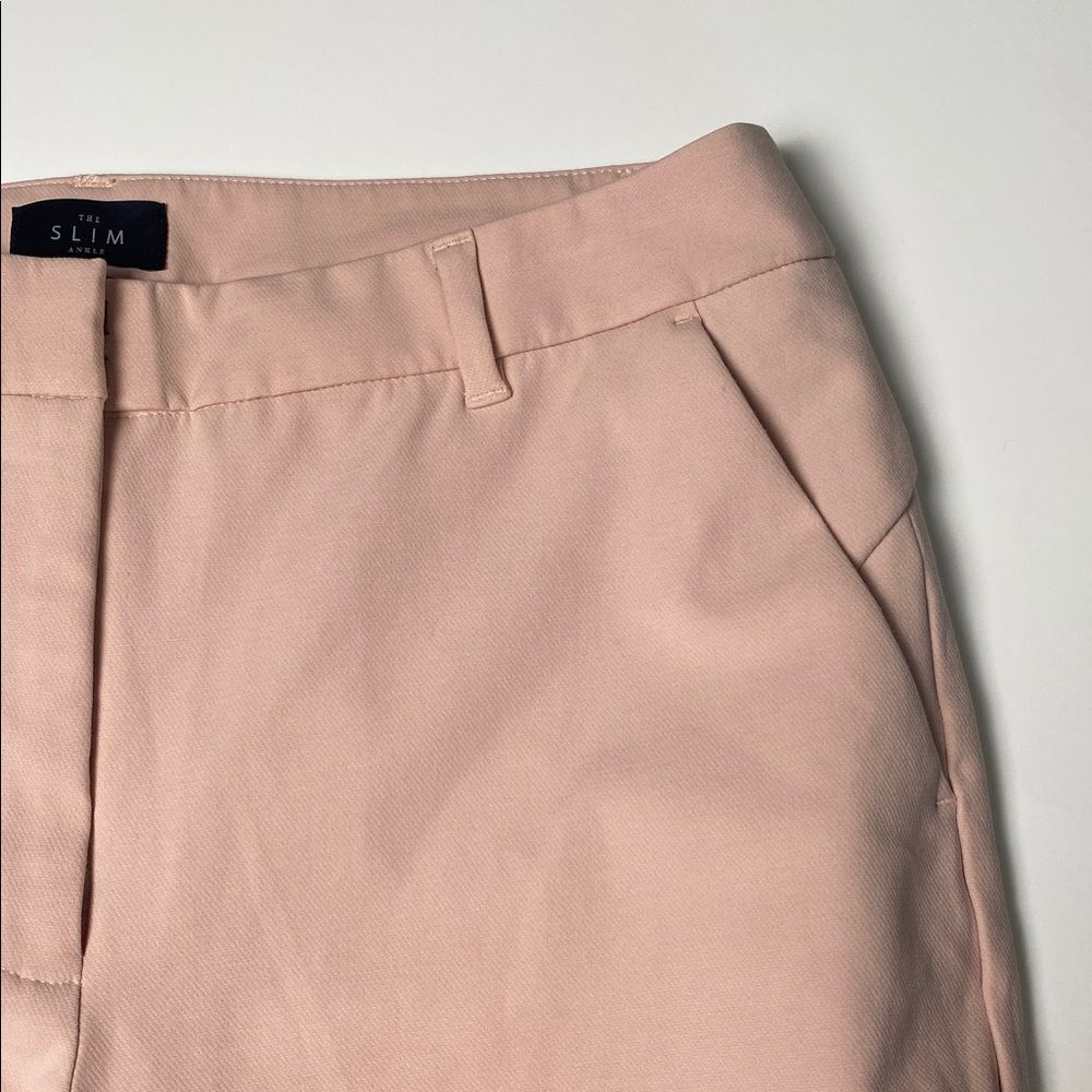 White House Black Market The Slim Ankle Light Pink Pants Women's Size 10L - Picture 13 of 16